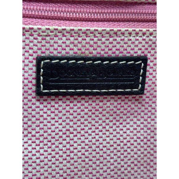 Dooney & Bourke Gray Monogram Canvas Leather Dome Satchel Bag Large - Picture 10 of 16